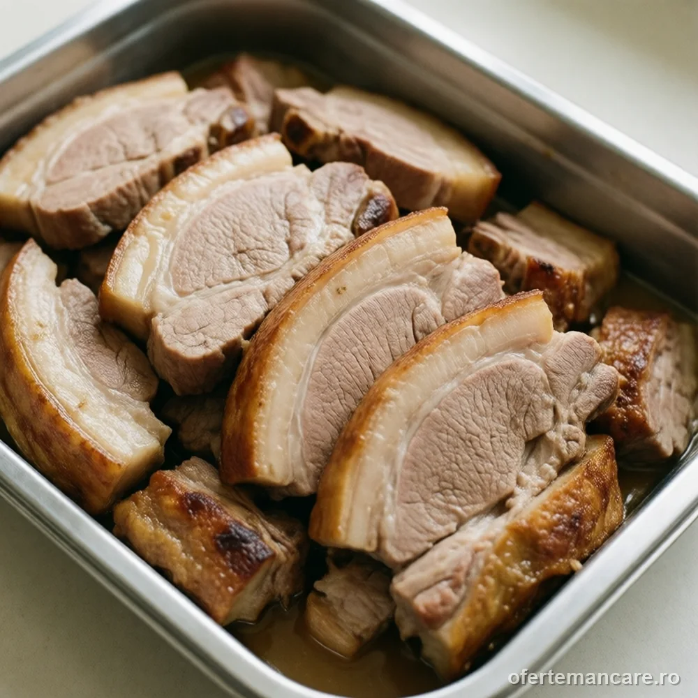 Ceafă de porc la cuptor, 2 kg — mâncare gătită, livrare în București