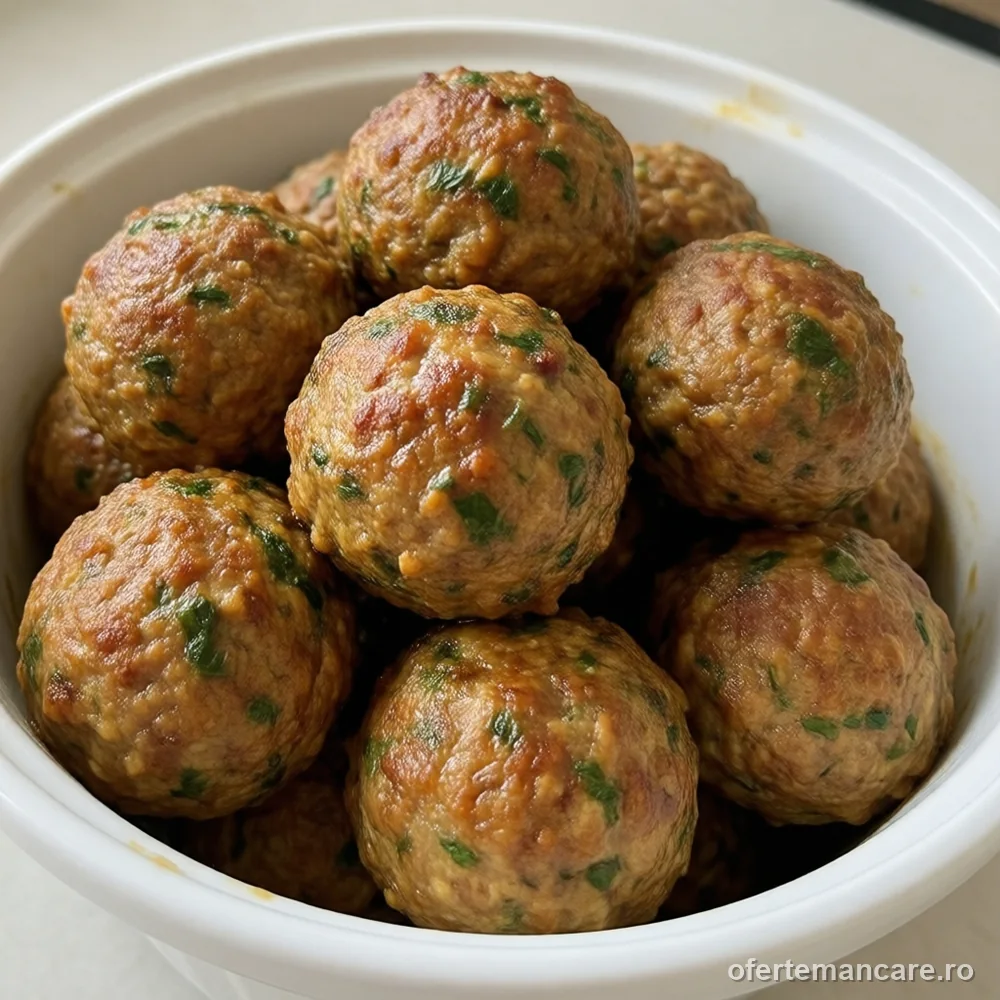 Chiftele de curcan, 1,2 kg — mâncare gătită, livrare în București
