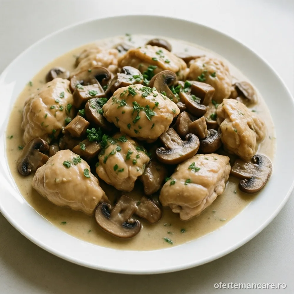 Ciulama de ciuperci cu pui (1,8 kg)