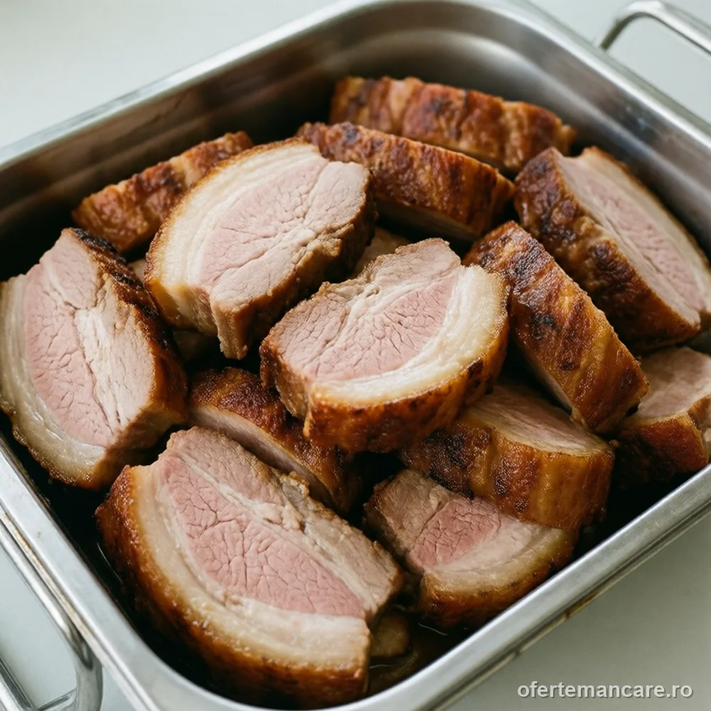Friptură de porc la cuptor, 2 kg — mâncare gătită, livrare în București