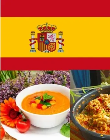 Meniu din bucătăria spaniolă: gazpacho și paella cu pui