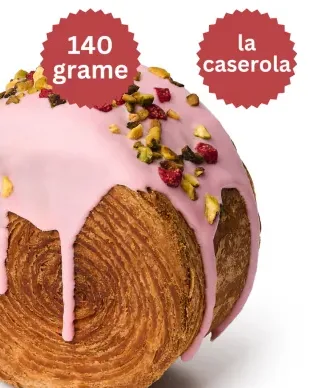 New York Rolls cu fistic și zmeură, 140 g — mâncare gătită, livrare în București