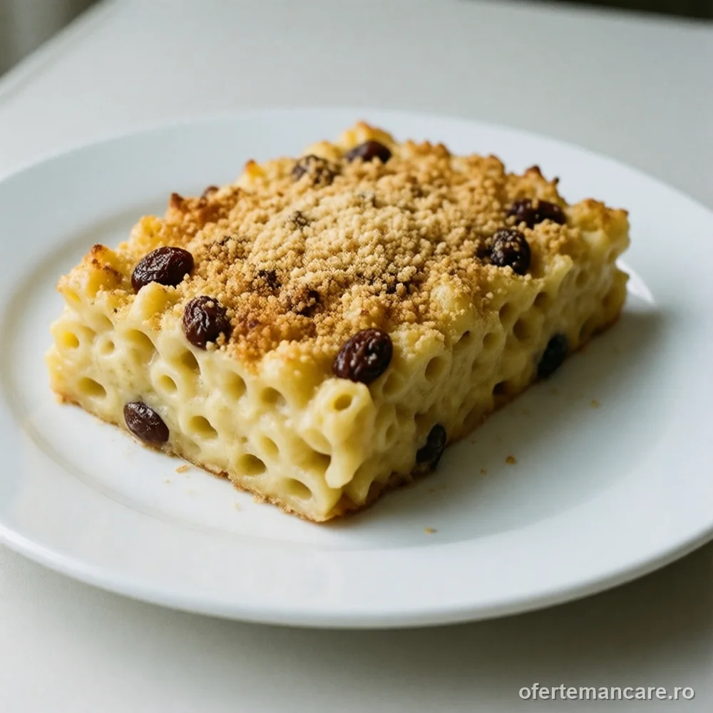 Paste la cuptor cu brânză și stafide, 6–8 porții — mâncare gătită, livrare în București