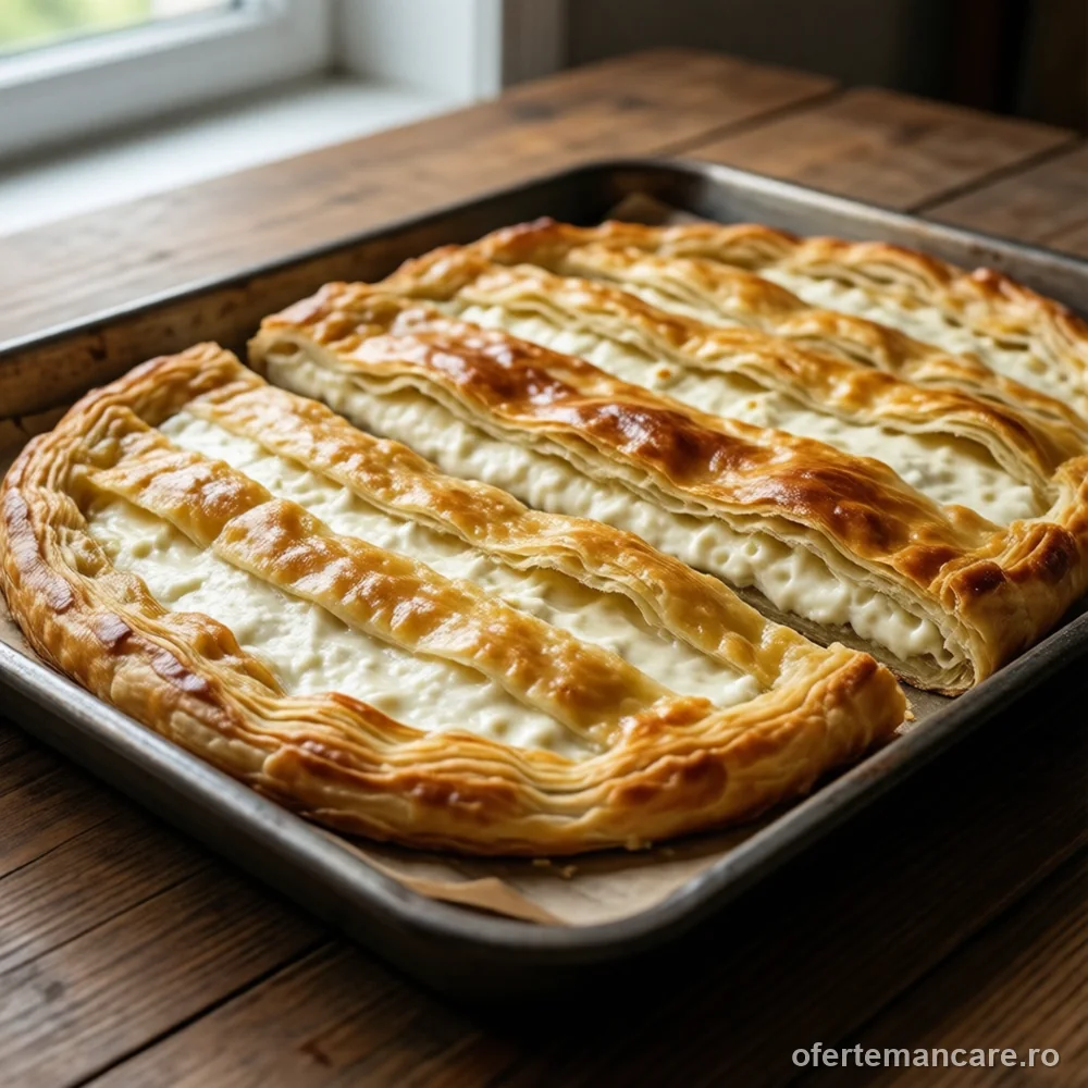 Plăcintă dobrogeană, 2,4 kg — mâncare gătită, livrare în București