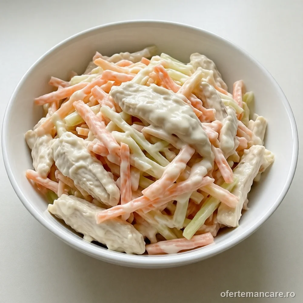 Salată de pui cu țelină și maioneză, 1 kg — imagine de prezentare, mâncare gătită livrată în București